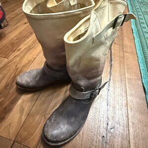 Freebird by Steven Crosby Engineer Boots Dip-Dyed